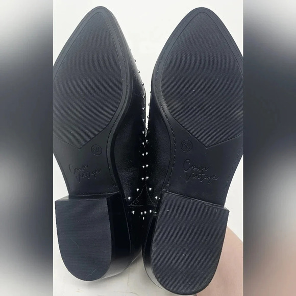 Crown Vintage Leather Studded Black Kavita Booties Size 6-NWOT - Picture 7 of 16